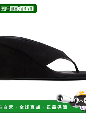 1h可退 香港直邮潮奢 alaia 女士 黑色 Cube Thong 凉鞋 AA3M105C