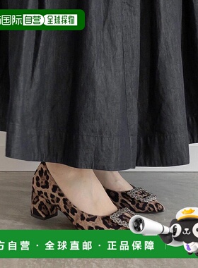 日本直邮Randa 时尚粗跟女鞋 RA041BW13532 黑色单鞋