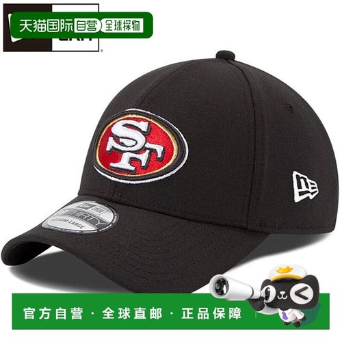 日本直邮New Era 弹力帽 39THIRTY 旧金山 49 人队黑色 x 球队颜