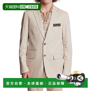 paisley 棕色 亚麻混纺夹克 美 gray佩斯利和灰色多佛修身 自营