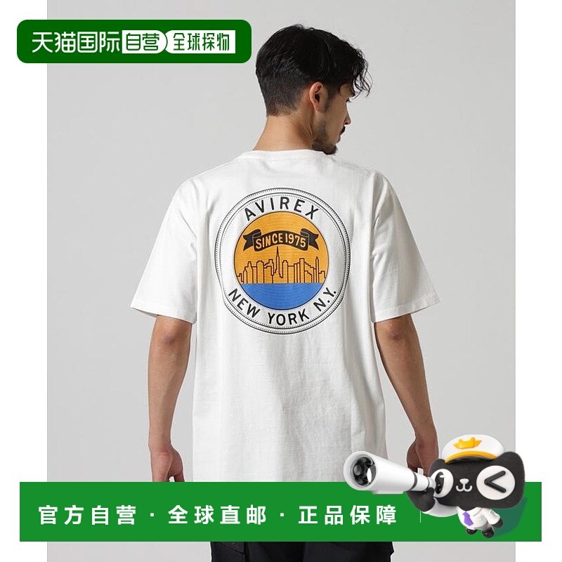 日本直邮AVIREX ECDP运动T恤 曼哈顿款短袖T恤  AV1129EM025808