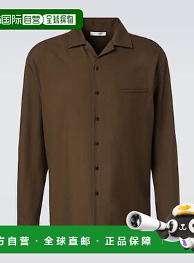 1h可退 香港直邮潮奢 The Row 男士 Kanta 羊毛衬衫 green绿色 舒