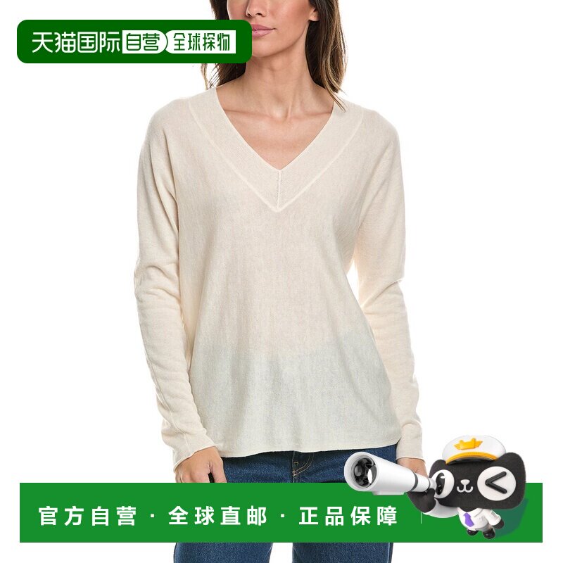 自营Vince双v领套头衫-棕色 美国奥莱直发