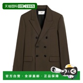 香港直邮Ami HBV217WV0026. 外套 Paris 羊毛华达呢双排扣西装