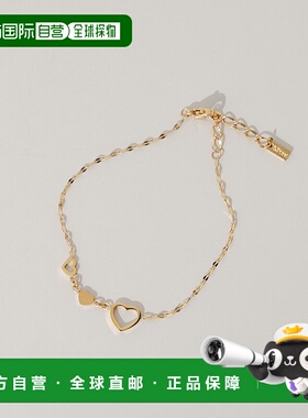 1h可退 日本直邮SMELLY 女士 细链 三心设计不锈钢手链 SM2613022