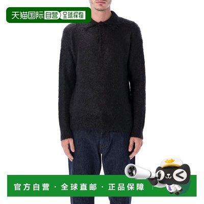 1h可退 香港直邮AURALEE 男士 马海毛Polo衫 A25AP01KMIB毛衣男装