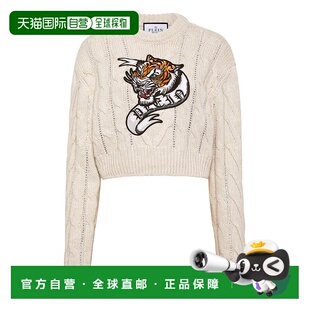 圆领 plein羊毛混纺套头衫 长袖 Tattoo 美 自营 白色 philipp