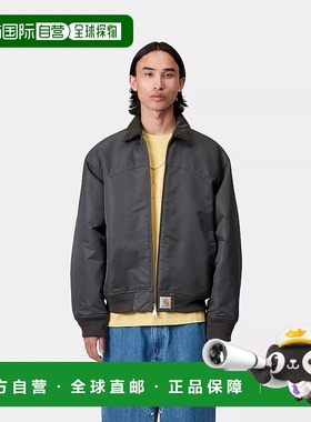 自营欧洲直邮Carhartt Wip 男士灰色尼龙夹克