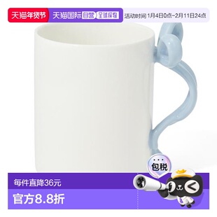 日本直邮Francfranc 蓝色蝴蝶结马克杯微波炉