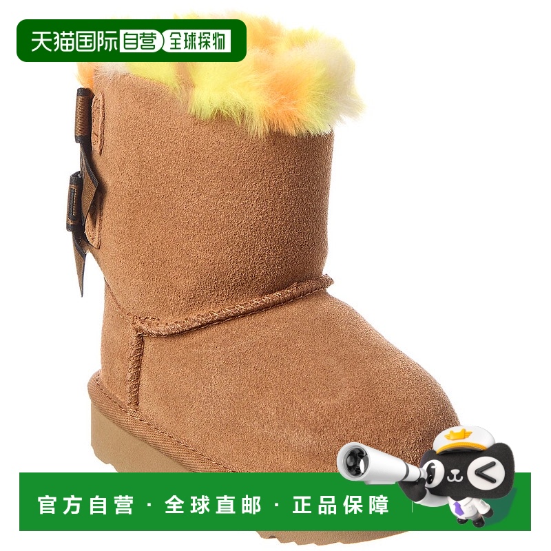 自营 UGG Bailey蝴蝶结朋克绒面靴-棕色 【美国奥莱】直发
