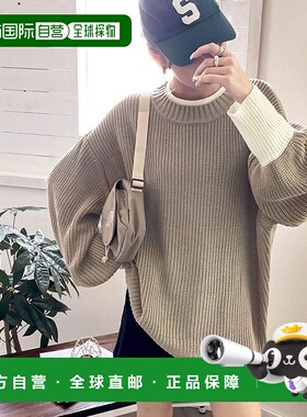 日本直邮Classical Elf 宽松针织叠穿风大廓形针织衫 C04519EW063