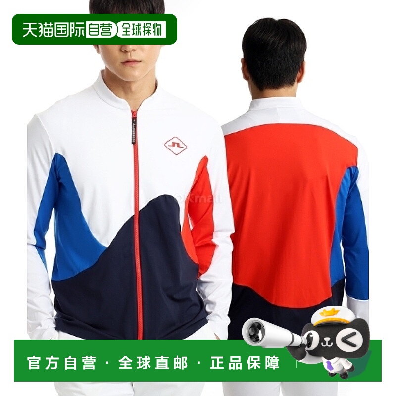 韩国直邮J.Lindeberg金 林德伯格外套男女款白色长袖带拉链舒适