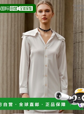 1h可退 香港直邮潮奢 Y PROJECT 女士 白色府绸衬衫 101SI001F453