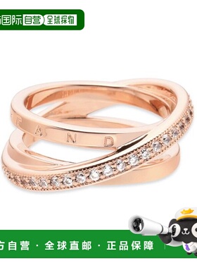 韩国直邮PANDORA PANDORA 189057C01 Crossover Pave Triple Band