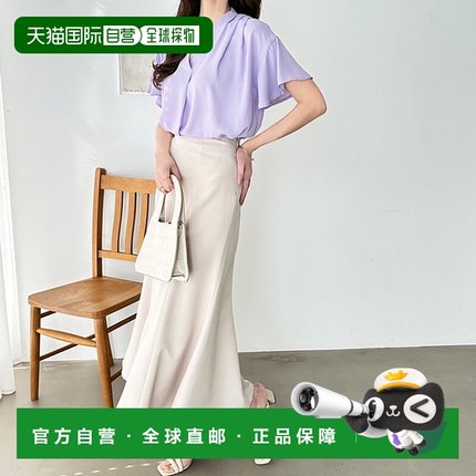 日本直邮GeeRA 半袖塔克设计女式衬衫 R04609EW11173 女士衬衫