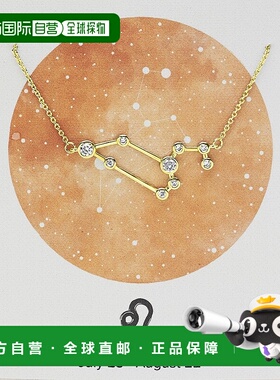 sterling forever\'When Stars Align\' 星座项链 - 金色-leo 【