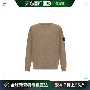 Stone Island 石头岛 81155 香港直邮潮奢 男士 徽标贴饰圆领毛衣