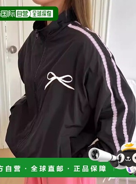 1h可退 日本直邮WEGO 女士蝴蝶结蕾丝拼接宽松夹克 DF25SP12L0001