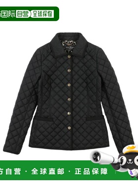 1h可退 香港直邮Salvatore Ferragamo 午夜蓝色绗缝棉服 13A893高