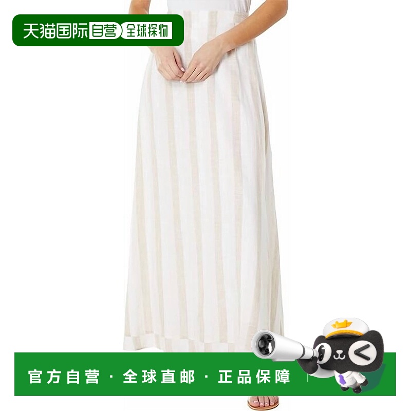 自营 splendid澳洲坚果色日落条纹长裙 - macadamia 美国奥莱直发