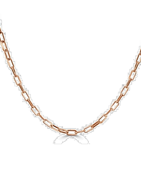 自营 sabrina14k 金回形针链式项链 - XX-小 - 玫瑰色 美国奥莱直