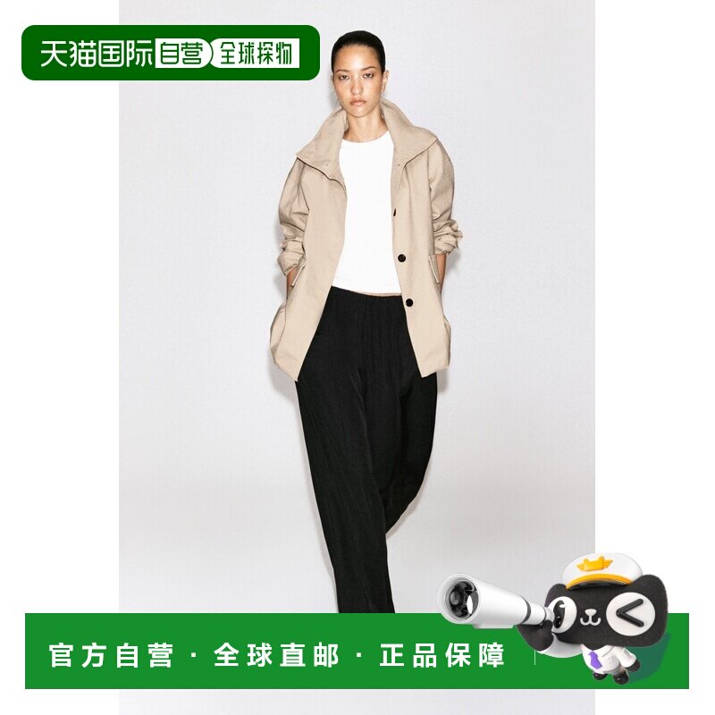 欧洲直邮自营COS 女士绿色缎面芭蕾舞运动鞋网球鞋平底鞋