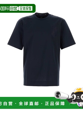 香港直邮FENDI 男士T恤 FY0936AOZ6F0PTH AW2025 蓝色 T-SHIRT