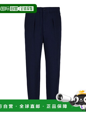 香港直邮Giorgio Armani 锥形休闲裤 4SGPP12LT003羊毛