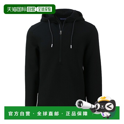 自营 cutter & buckCutter&Buck Roam环保半拉链回收男式连帽套头