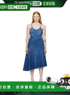1h可退 香港直邮潮奢 J.W. Anderson 女士 蓝色 Twisted 连衣裙 D