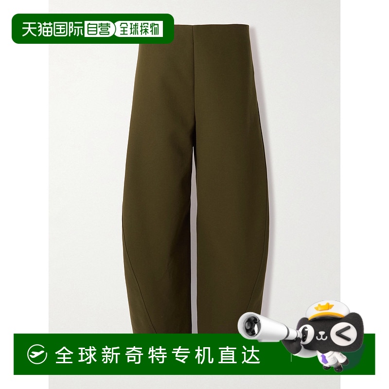 1h可退 香港直邮Alaia 女士 barrel-leg 棉质府绸长裤 AA9P1171W0