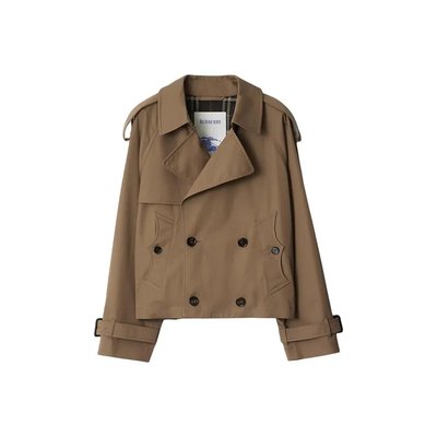 潮奢 Burberry 巴宝莉 男士 短版華達呢風衣 8112849