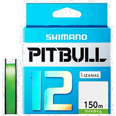 【日本直邮】SHIMANO禧玛诺钓鱼线PITBULL路亚PE线12编150米1.2号