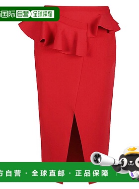 香港直邮ALEXANDER MCQUEEN 女士半身裙 710229Q1A3H6040 AW2022