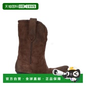 粗跟短筒靴 1h可退 GWF00790F00 GOOSE 女士 香港直邮潮奢 GOLDEN