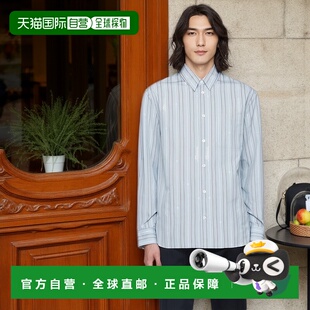 香港直邮Versace 范思哲 男士 蓝色 Nautical Stripe 衬衫 101387