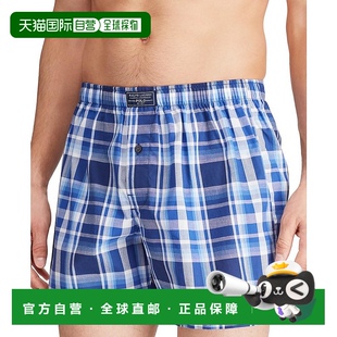 Ralph Polo Lauren 男士 格子 格纹单扣门襟平角裤 美国直邮