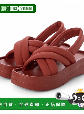 日本直邮Oriental Traffic 厚底交叉带凉鞋 250003 OR526BW003849