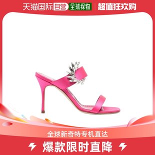 MANOLO BLAHNIK 莫罗 香港直邮潮奢 伯拉尼克 女士晶饰高跟凉鞋