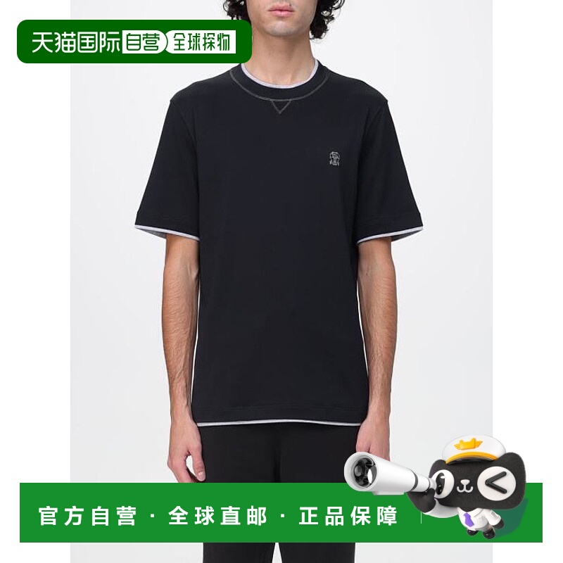 韩国直邮Brunello Cucinelli 短袖T恤 M0B137451GCGB88 黑色