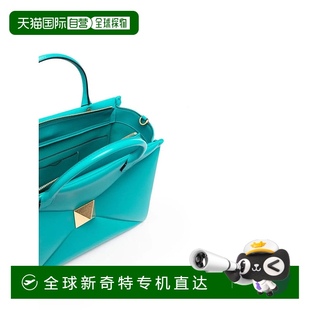 綠松石色 自營(yíng) Valentino Garavani羅馬釘頂提袋 美國(guó)奧萊直發(fā)