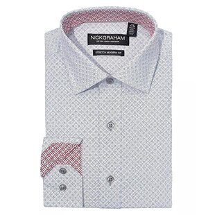 现代合身方形点缀衬衫 男士 Graham 美国直邮Nick