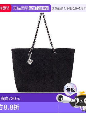 香港直邮TORY BURCH 女士手提包 1693850001 AW2025 黑色 Shopper