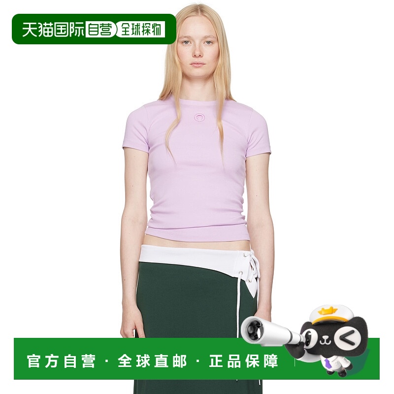 香港直邮潮奢 Marine Serre 女士 紫色 Moon Logo Jersey Baby Fi