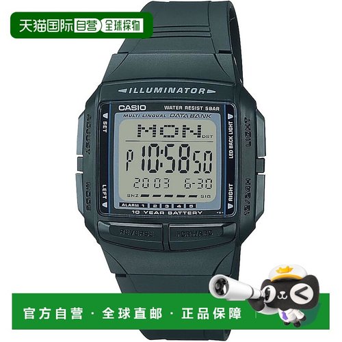 【日本直邮】Casio卡西欧 手表 男士 数字显示 黑色DB-36-1AJH