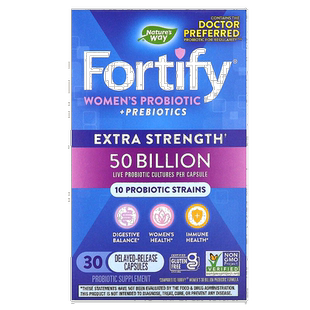 香港直发Nature'S Way然萃维女性益生菌素食胶囊有助于排便30粒