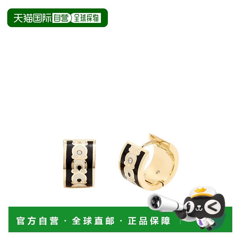香港直邮COACH 女士耳饰 408098GLD004 AW2025 金色 标志性 Huggi