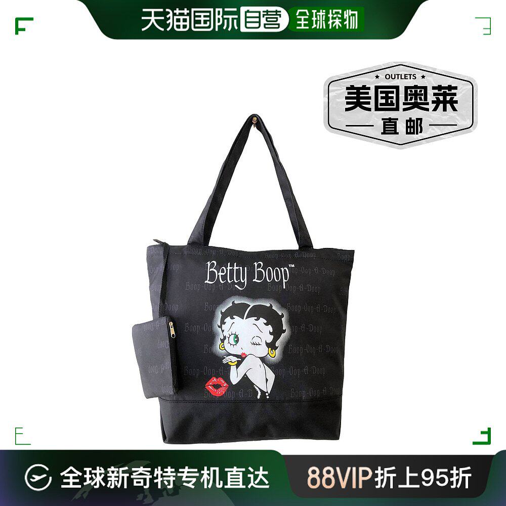 betty boop女士基本款黑色手提包 - 黑色 【美国奥莱】直发