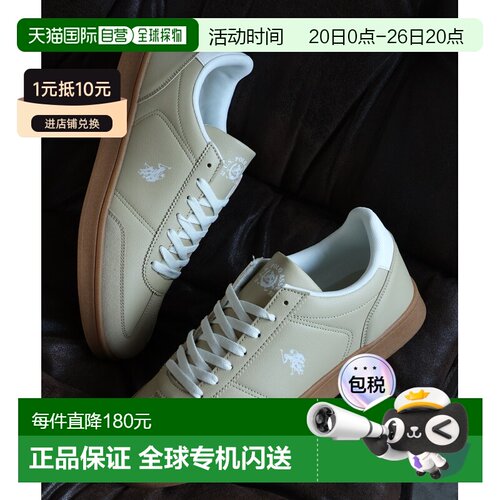1h可退 日本直邮U.S. POLO ASSN.男女同款轻量T字鞋头休闲板鞋 PL