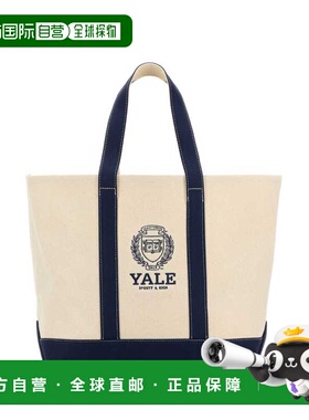 香港直邮潮奢 SPORTY & RICH 男士 Yale 沙色帆布购物包 BA006611